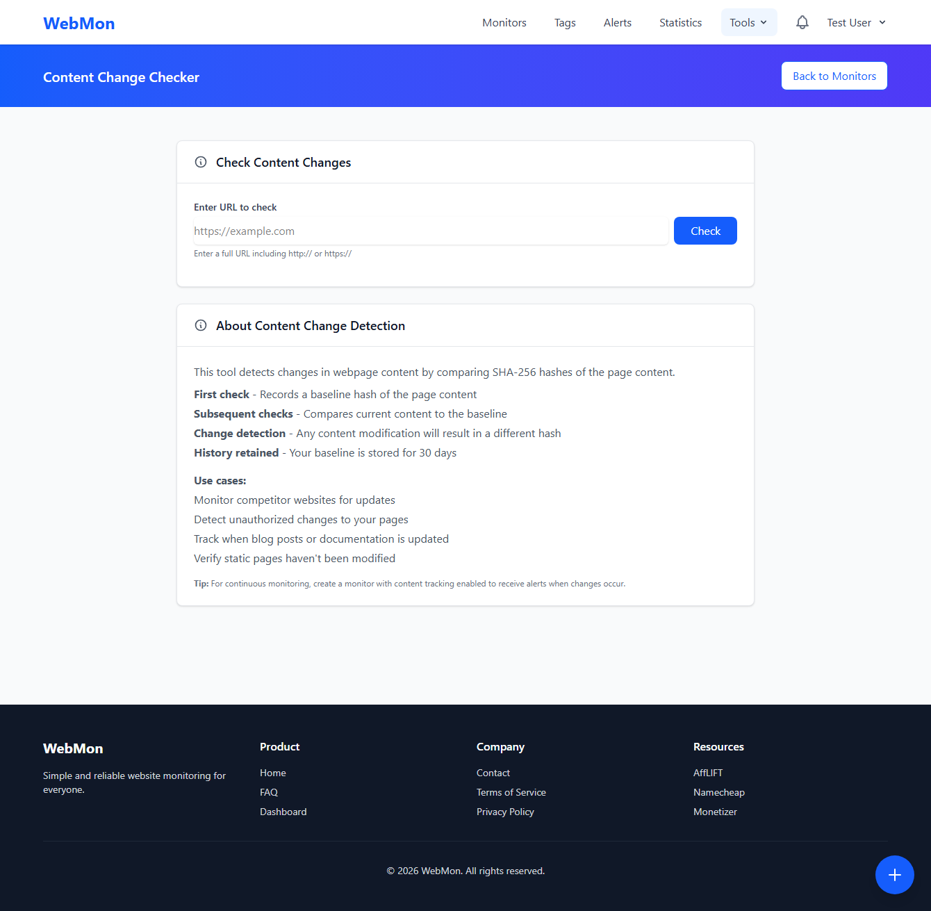 Content Change Checker